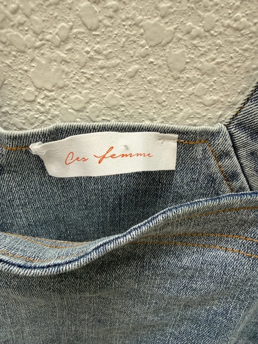 Ces Femme Denim Bodice Patchwork Plaid Maxi Dress - Green & Pink size Small - Picture 3 of 11